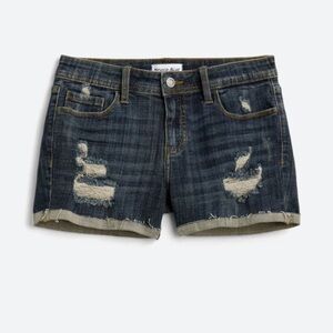 Studio Blue dark blue cuffed jean shorts NWT